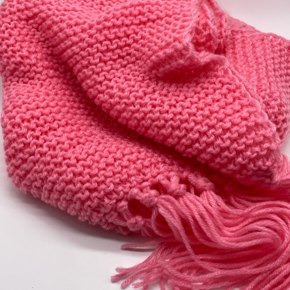 Hand Crafted Accessories - Handmade Crochet Pink Scarf